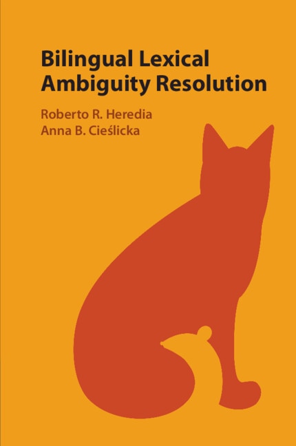 Front cover_Bilingual Lexical Ambiguity Resolution
