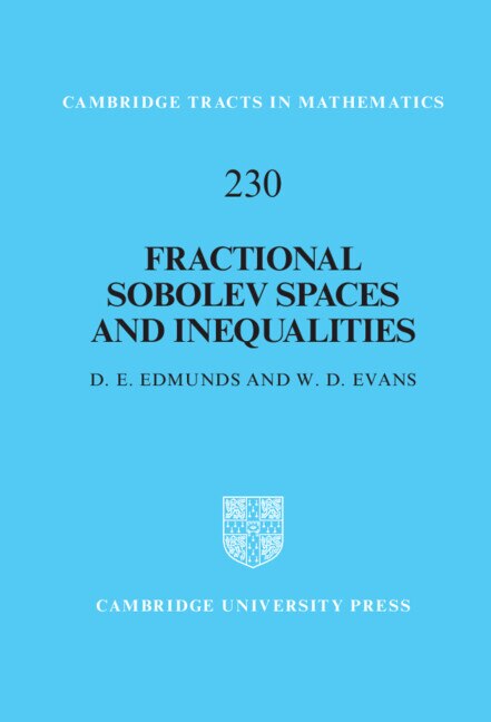 Front cover_Fractional Sobolev Spaces and Inequalities