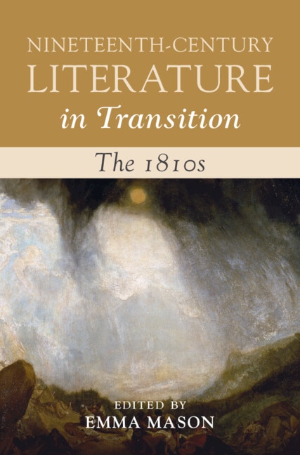Couverture_Nineteenth-Century Literature in Transition: The 1810s
