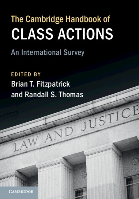 Couverture_The Cambridge Handbook of Class Actions