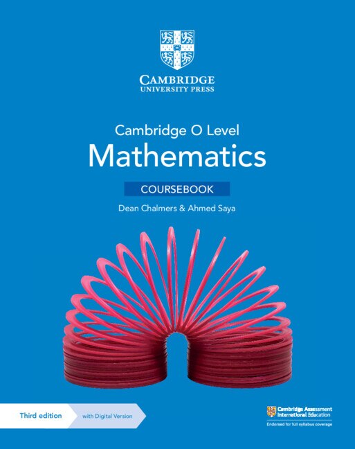 Front cover_Cambridge O Level Mathematics Coursebook with Digital Version (3 Years' Access)