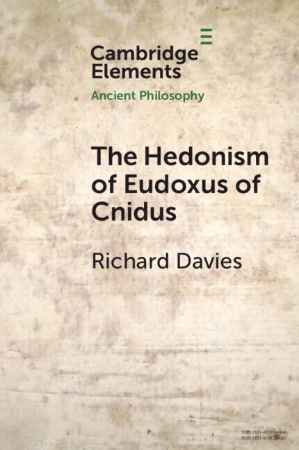 Front cover_The Hedonism of Eudoxus of Cnidus