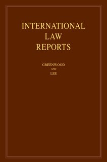 Front cover_International Law Reports: Volume 202