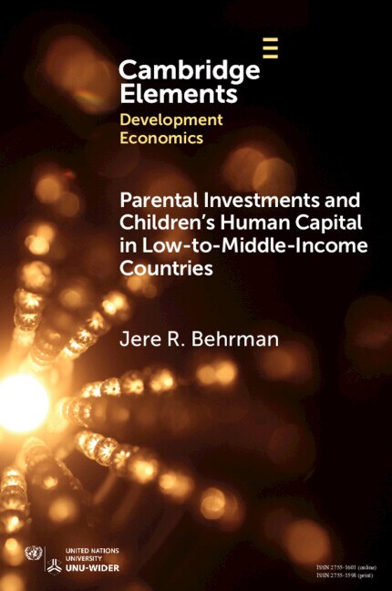 Front cover_Parental Investments and Children's Human Capital in Low-to-Middle-Income Countries