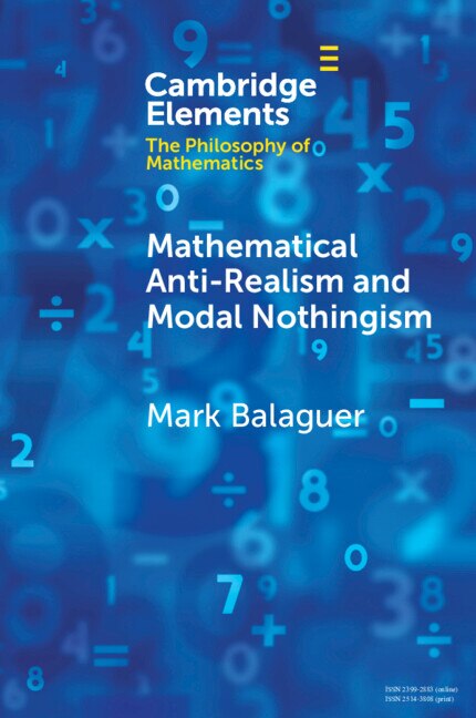 Front cover_Mathematical Anti-Realism and Modal Nothingism