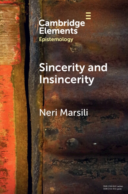 Front cover_Sincerity and Insincerity