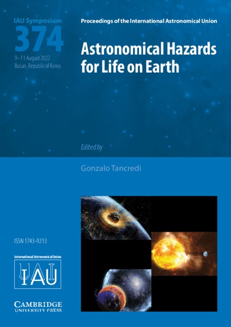 Front cover_Astronomical Hazards for Life on Earth (IAU S374)