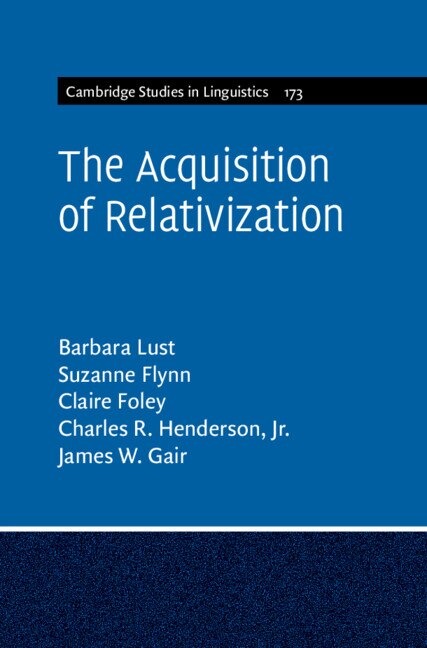 Couverture_The Acquisition of Relativization