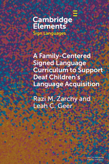 Couverture_A Family-Centered Signed Language Curriculum to Support Deaf Children's Language Acquisition