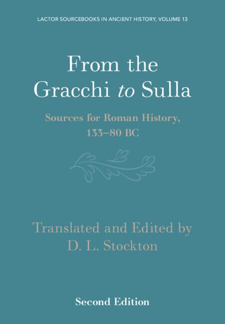 Front cover_From the Gracchi to Sulla