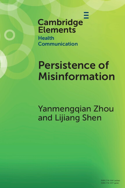 Front cover_Persistence of Misinformation