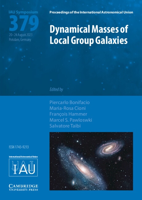 Front cover_Dynamical Masses of Local Group Galaxies (IAU S379)