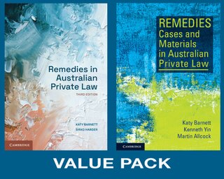 Front cover_Remedies in Australian Private Law VALUE PACK 2 2 Volume Paperback Set