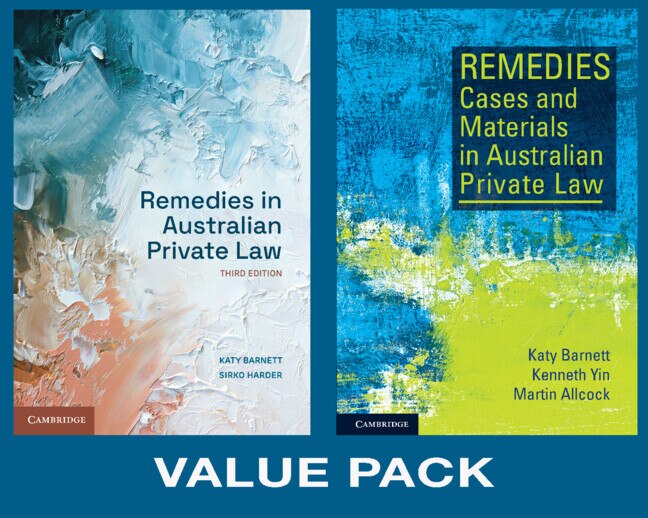 Front cover_Remedies in Australian Private Law VALUE PACK 2 2 Volume Paperback Set