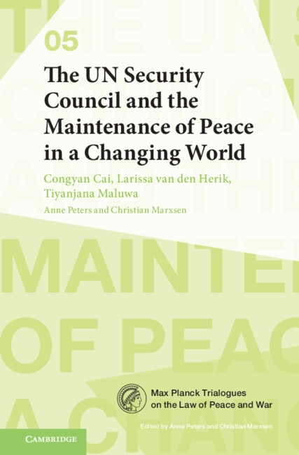 Couverture_The UN Security Council and the Maintenance of Peace in a Changing World