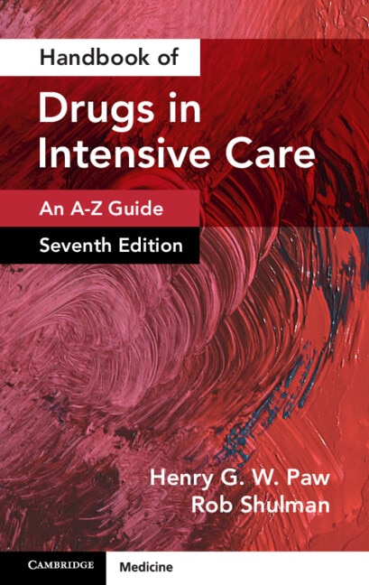 Front cover_Handbook of Drugs in Intensive Care: Volume 1