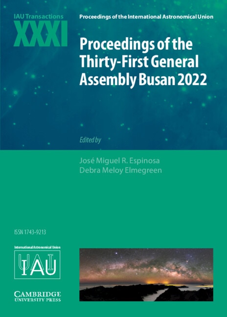 Front cover_Proceedings of the Thirty-First General Assembly Busan 2022