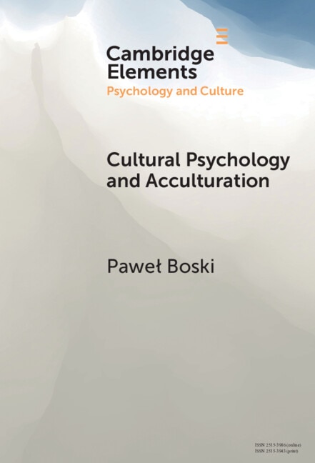 Couverture_Cultural Psychology and Acculturation