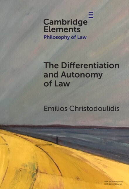 Front cover_The Differentiation and Autonomy of Law