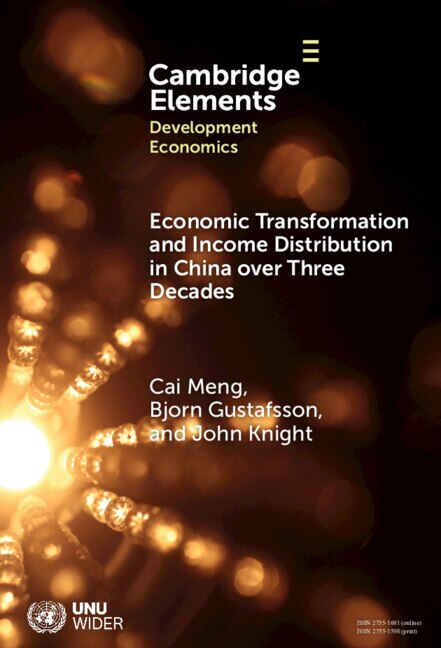 Couverture_Economic Transformation and Income Distribution in China over Three Decades