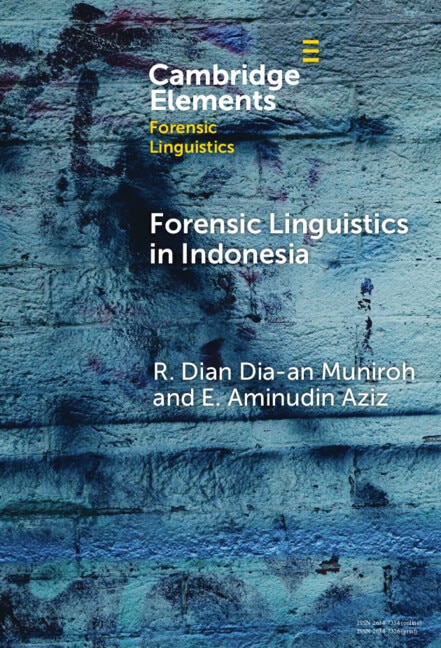 Couverture_Forensic Linguistics in Indonesia