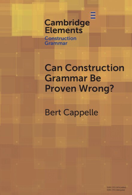 Front cover_Can Construction Grammar be Proven Wrong?