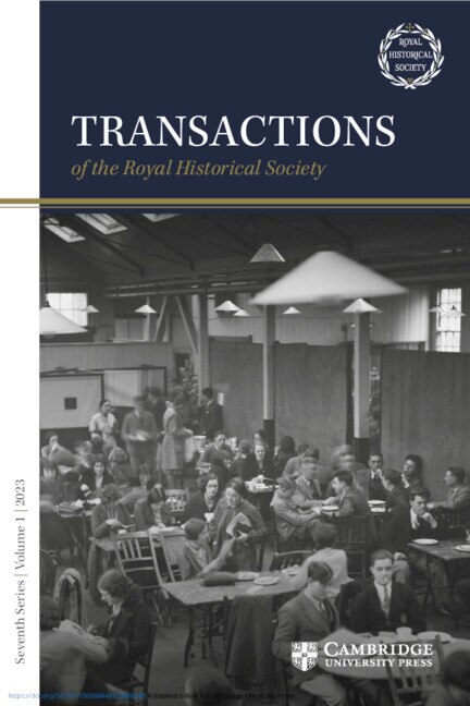 Front cover_Transactions of the Royal Historical Society: Volume 1