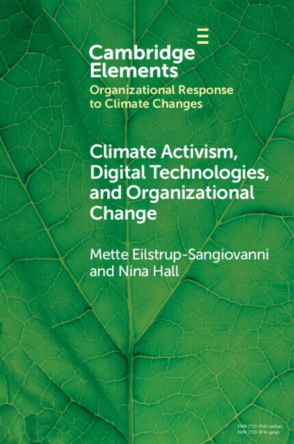 Couverture_Climate Activism, Digital Technologies, and Organizational Change