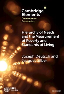 Front cover_Hierarchy of Needs and the Measurement of Poverty and Standards of Living