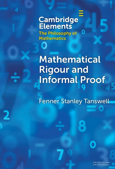 Front cover_Mathematical Rigour and Informal Proof