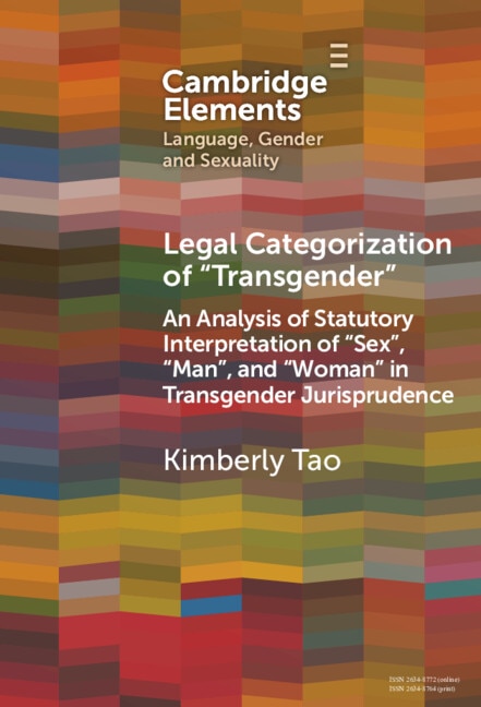 Couverture_Legal Categorization of 'Transgender'