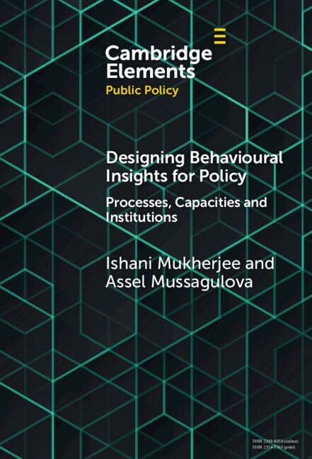 Couverture_Designing Behavioural Insights for Policy