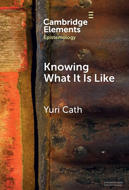 Front cover_Knowing What It Is Like