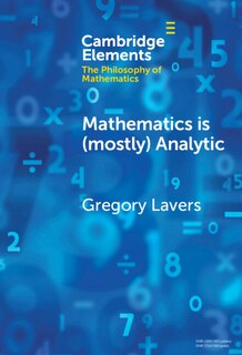 Front cover_Mathematics is (mostly) Analytic