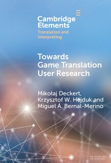 Front cover_Towards Game Translation User Research