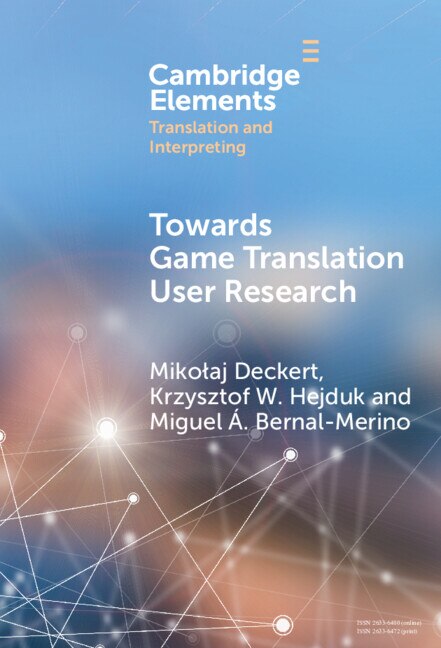 Front cover_Towards Game Translation User Research