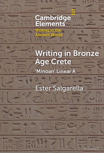 Front cover_Writing in Bronze Age Crete