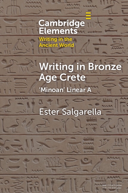 Front cover_Writing in Bronze Age Crete