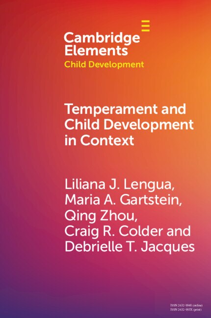 Couverture_Temperament and Child Development in Context