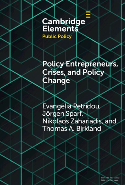 Front cover_Policy Entrepreneurs, Crises, and Policy Change