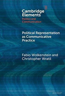 Front cover_Political Representation as Communicative Practice