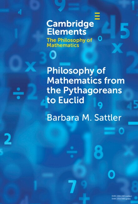 Front cover_Philosophy of Mathematics from the Pythagoreans to Euclid
