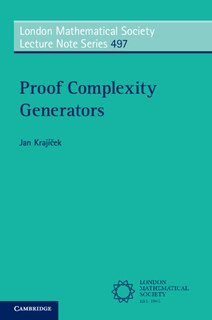 Couverture_Proof Complexity Generators