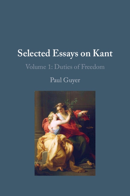 Couverture_Selected Essays on Kant I: Volume 1