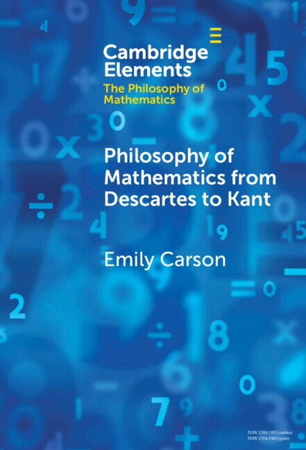 Couverture_Philosophy of Mathematics from Descartes to Kant
