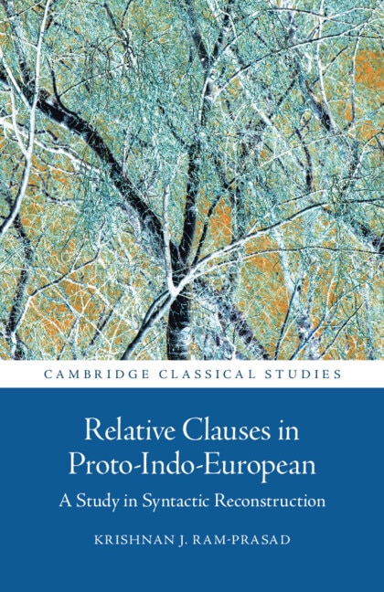 Couverture_Relative Clauses in Proto-Indo-European