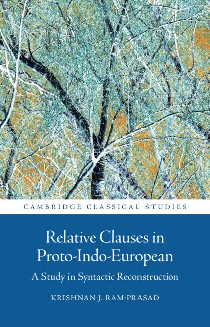 Couverture_Relative Clauses in Proto-Indo-European