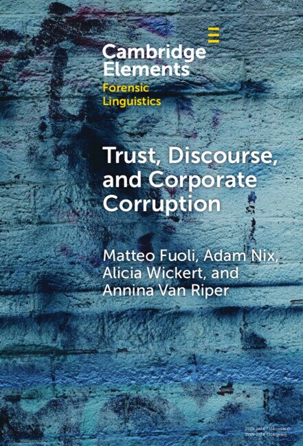 Front cover_Trust, Discourse, and Corporate Corruption