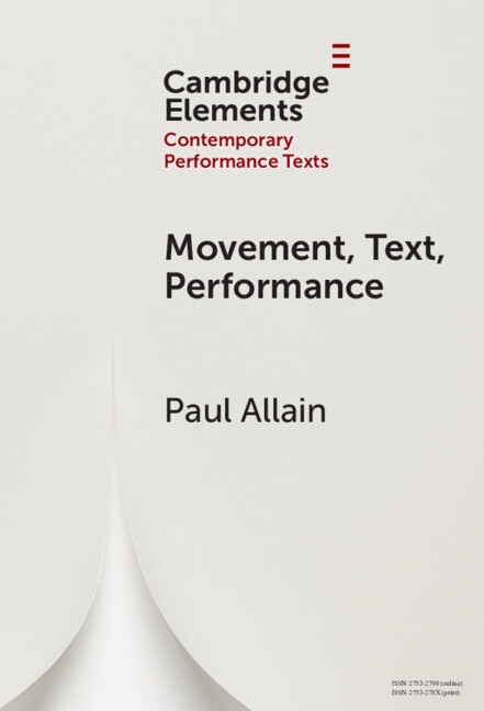 Front cover_Movement, Text, Performance