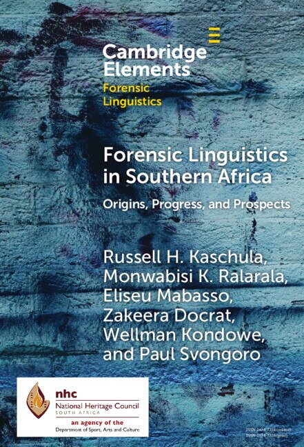 Couverture_Forensic Linguistics in Southern Africa
